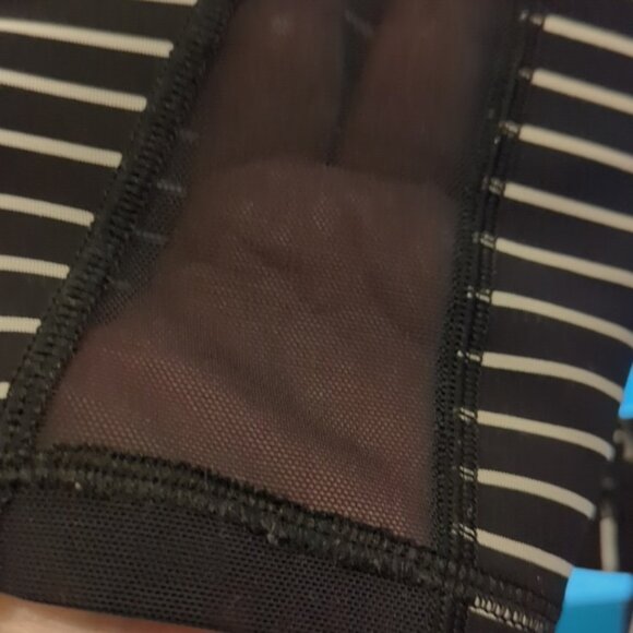 Lululemon Train Times Pant 25" Parallel Stripe Black White - Picture 8 of 10